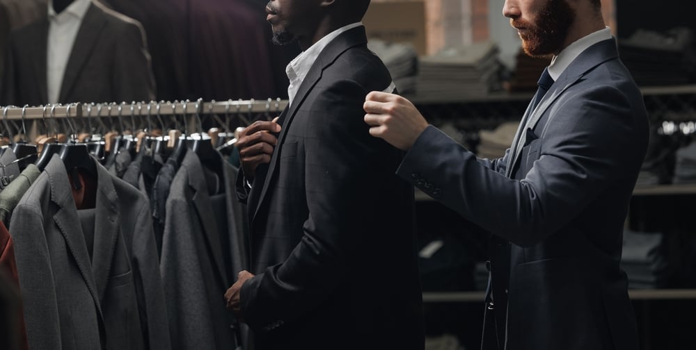 A tailor fits a customer for a suit, just as a health insurance agent fits customers with complete benefits packages.